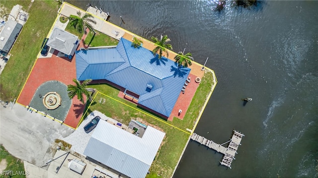 867 Oak St, Fort Myers Beach, FL 33931 - bird's eye view of a nearby body of water
