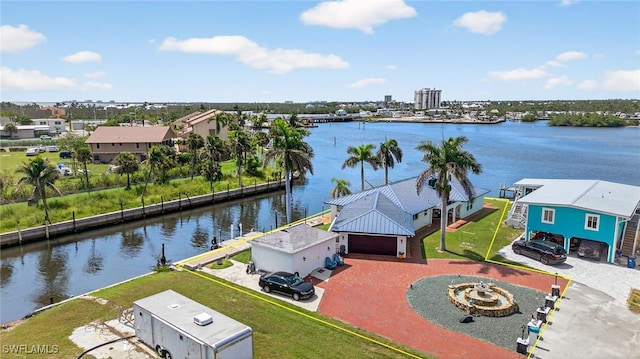 867 Oak St, Fort Myers Beach, FL 33931 - aerial view of residential area with a nearby body of water