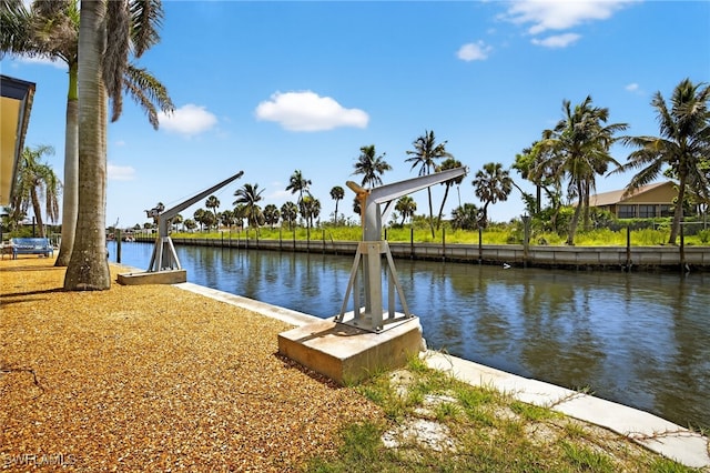 867 Oak St, Fort Myers Beach, FL 33931 - dock area with a water view