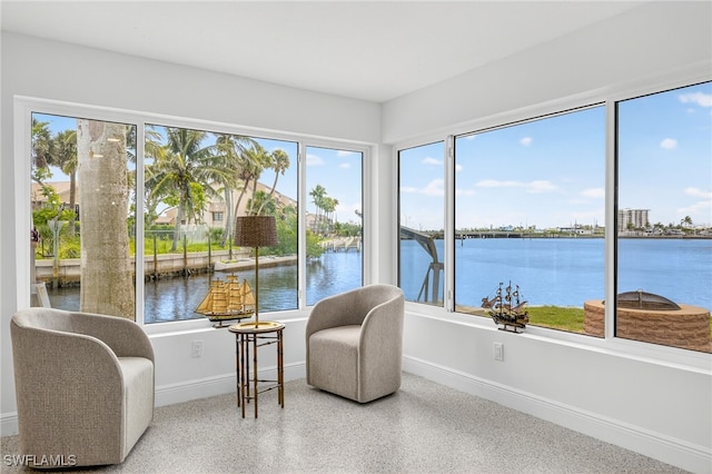 867 Oak St, Fort Myers Beach, FL 33931 - sunroom with a water view