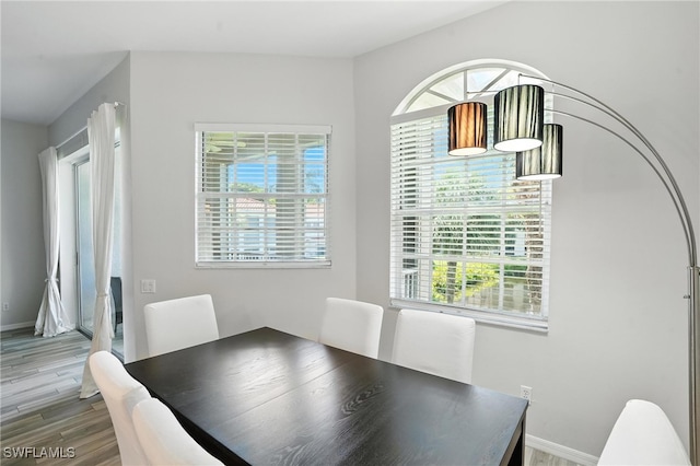 1000 L Ambiance Cir Unit 205, Naples, FL 34108 - dining space featuring wood finished floors