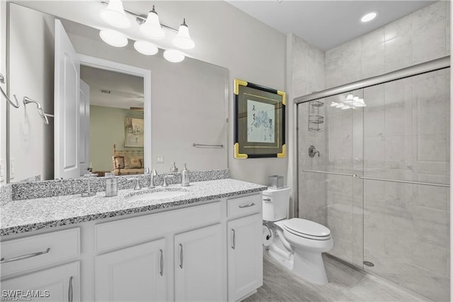 7478 Winding Cypress Dr, Naples, FL 34114 - bathroom with a stall shower and vanity