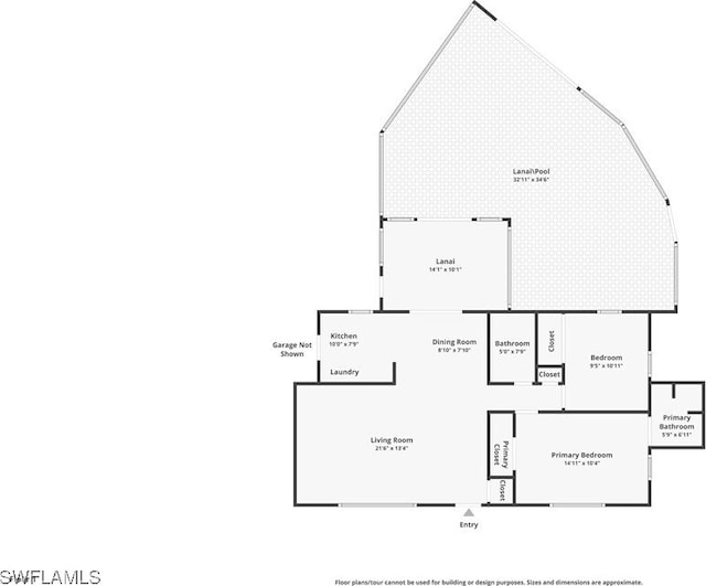 326 Canyon Dr N, Lehigh Acres, FL 33936 - view of room layout
