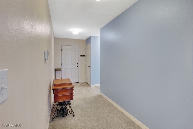 6425 Estero Bay Dr, Fort Myers, FL 33908 - hall featuring baseboards and light colored carpet