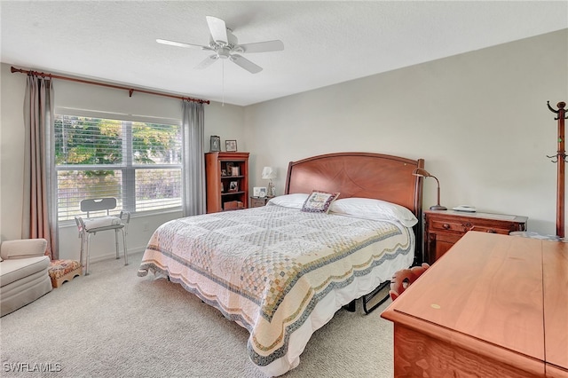 6425 Estero Bay Dr, Fort Myers, FL 33908 - bedroom featuring light colored carpet and a ceiling fan