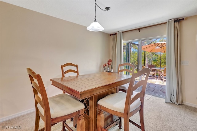 6425 Estero Bay Dr, Fort Myers, FL 33908 - dining area with light carpet