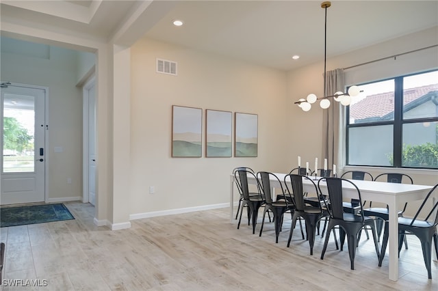 4442 Battlecreek Way, Ave Maria, FL 34142 - dining room featuring light wood-type flooring and recessed lighting