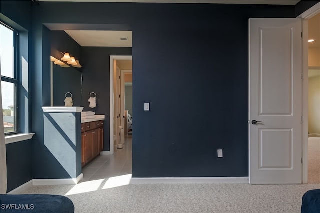 4442 Battlecreek Way, Ave Maria, FL 34142 - bathroom with vanity and tile patterned flooring