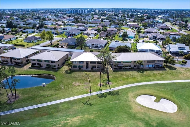 2127 SW Pine Ln Unit 3, Cape Coral, FL 33991 - aerial view of residential area featuring a golf club and a large body of water