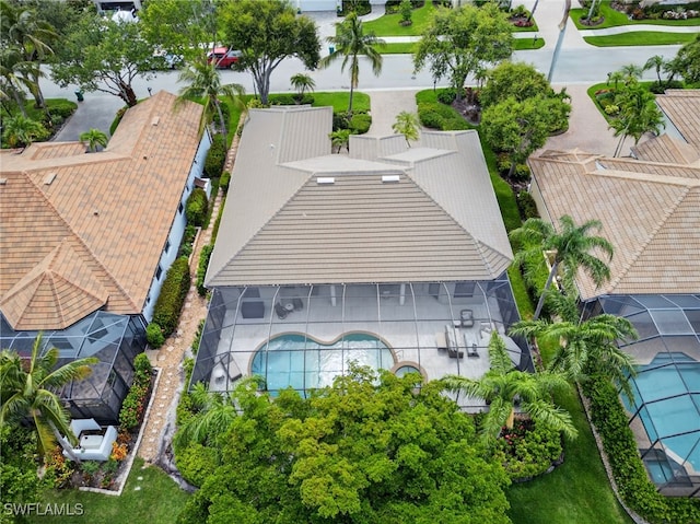 7637 Mulberry Ln, Naples, FL 34114 - aerial view of a pool area