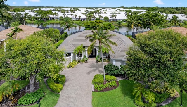 7637 Mulberry Ln, Naples, FL 34114 - aerial view of property and surrounding area featuring a large body of water