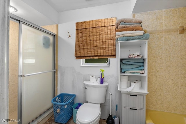 17041 Tarpon Way N, Fort Myers, FL 33917 - full bath featuring a shower with door and a tub to relax in