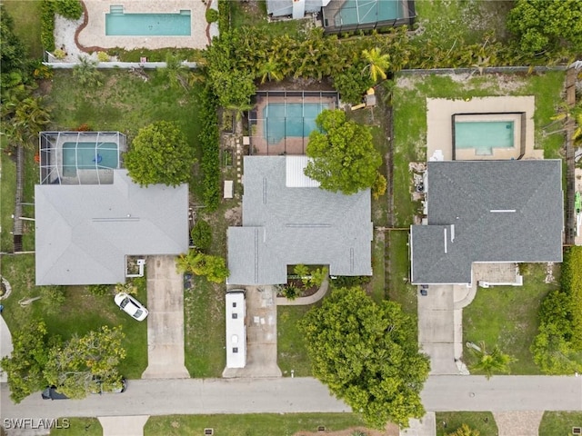 770 Wilson Ave, Fort Myers, FL 33919 - bird's eye view of a pool