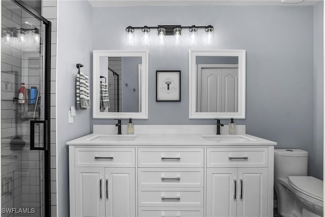 3760 Sawgrass Way Unit 3514, Naples, FL 34112 - bathroom featuring a stall shower and double vanity