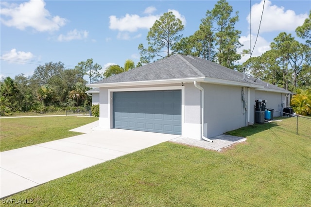 601 Clayton Ave, Lehigh Acres, FL 33972 - garage featuring driveway
