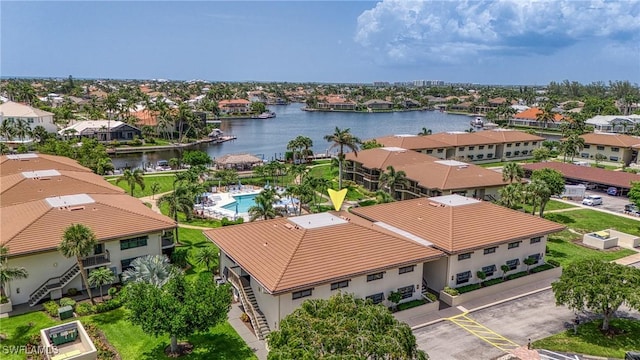 519 Seaview Ct Unit N4, Marco Island, FL 34145 - aerial view of residential area featuring a large body of water