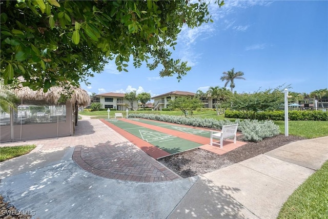 519 Seaview Ct Unit N4, Marco Island, FL 34145 - view of community with shuffleboard