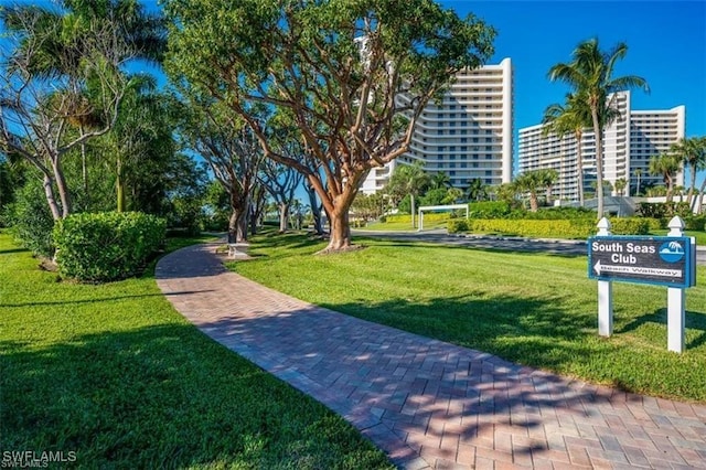 519 Seaview Ct Unit N4, Marco Island, FL 34145 - view of home's community with a lawn