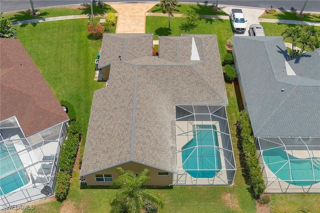 1962 Terrazzo Ln, Naples, FL 34104 - aerial view of a pool
