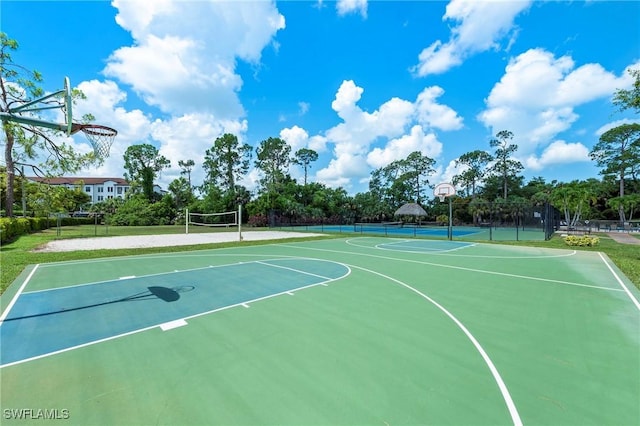 1962 Terrazzo Ln, Naples, FL 34104 - view of sport court with community basketball court and volleyball court