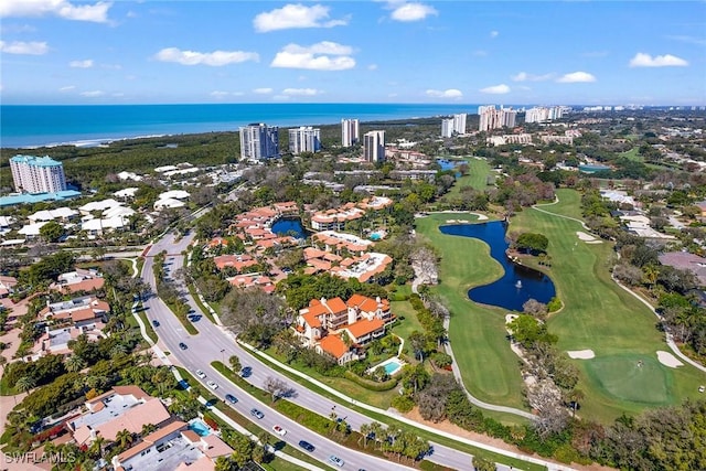 5850 Pelican Bay Blvd Unit C, Naples, FL 34108 - view of urban area with a large body of water and a golf course