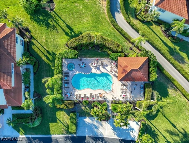 4660 Winged Foot Ct Unit 104, Naples, FL 34112 - drone / aerial view of a pool area