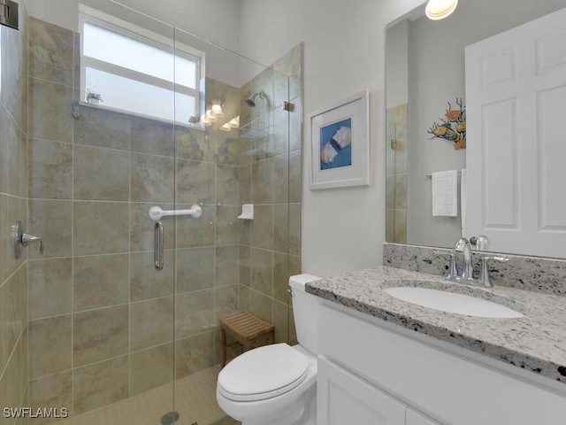 15904 Talon Ter, Punta Gorda, FL 33982 - bathroom featuring a stall shower and vanity