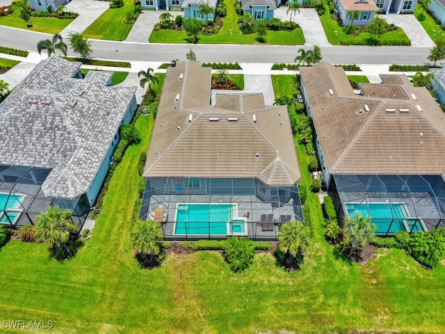 15904 Talon Ter, Punta Gorda, FL 33982 - aerial perspective of suburban area with a pool area