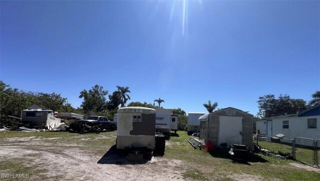 2027 Mark Ave, Punta Gorda, FL 33950 - view of yard with a storage shed
