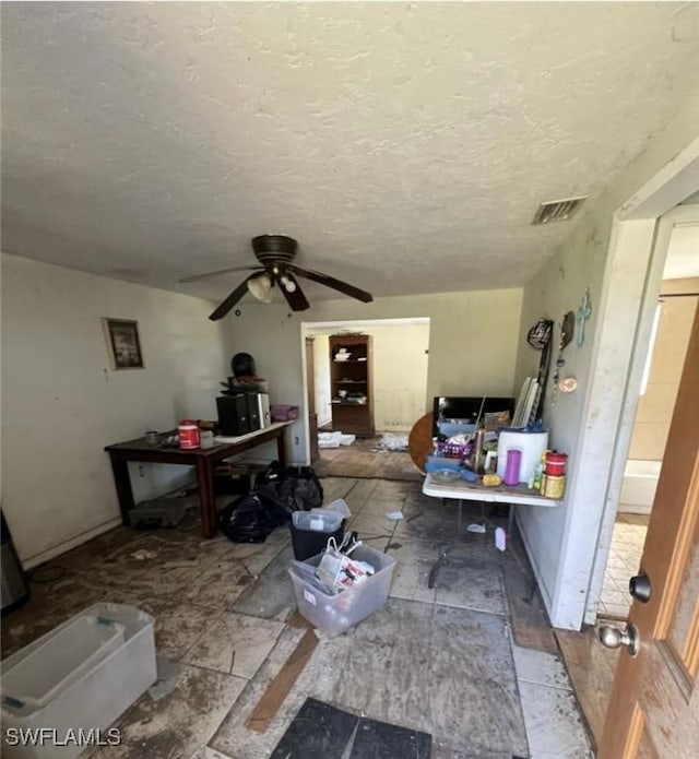 2027 Mark Ave, Punta Gorda, FL 33950 - living room featuring a ceiling fan