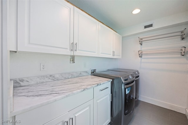 1129 8th Ter N, Naples, FL 34102 - washroom with cabinet space, independent washer and dryer, and recessed lighting