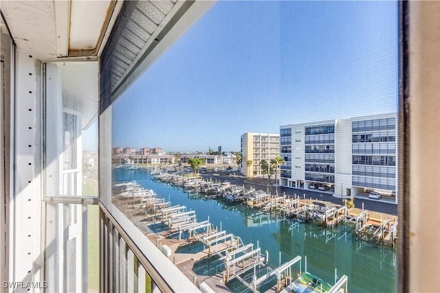 4531 Bay Beach Ln Unit 337, Fort Myers Beach, FL 33931 - balcony featuring view of marina, a water view, and a city view