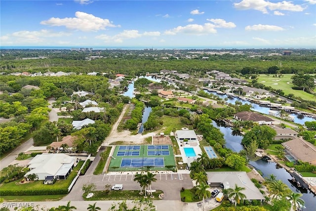2322 River Reach Dr, Naples, FL 34104 - aerial view of property's location with a large body of water and nearby suburban area