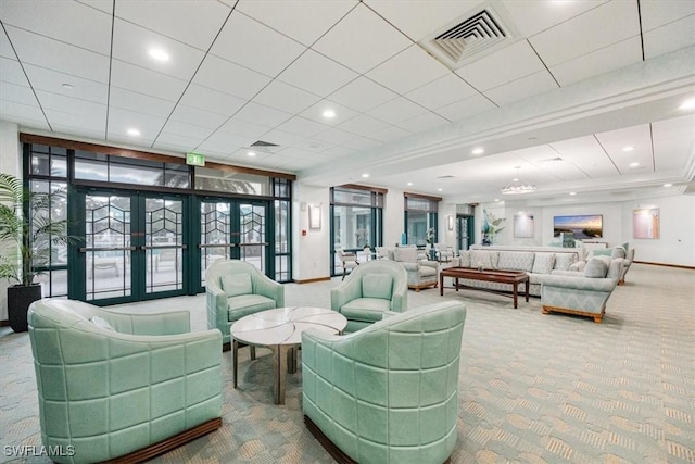 7515 Pelican Bay Blvd Unit 8A, Naples, FL 34108 - lobby featuring recessed lighting and expansive windows