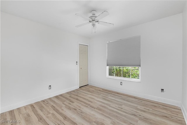 6340 P G A Dr, North Fort Myers, FL 33917 - unfurnished room featuring light wood-type flooring and ceiling fan