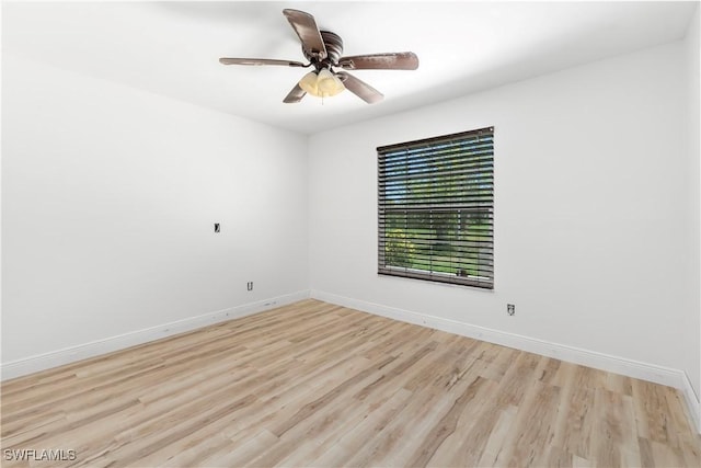 6340 P G A Dr, North Fort Myers, FL 33917 - empty room featuring light wood-style floors and ceiling fan