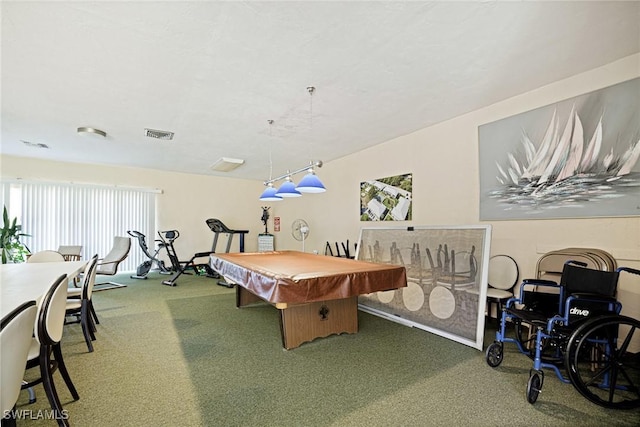 431 Van Buren St Unit B6, Fort Myers, FL 33916 - playroom with carpet floors and pool table
