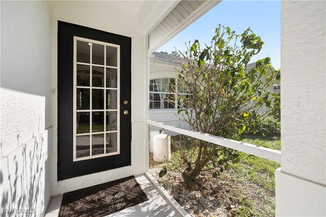 3715 41st Ave NE, Naples, FL 34120 - view of exterior entry featuring stucco siding