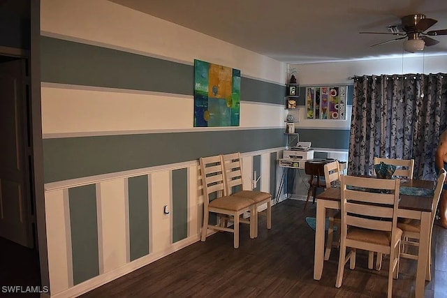 845 Lochman Dr, Fort Myers, FL 33913 - office featuring wood finished floors and ceiling fan