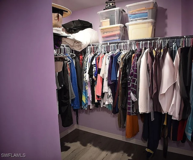 845 Lochman Dr, Fort Myers, FL 33913 - walk in closet with wood finished floors