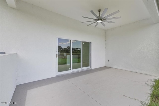 2505 43rd St SW, Lehigh Acres, FL 33976 - view of patio featuring ceiling fan