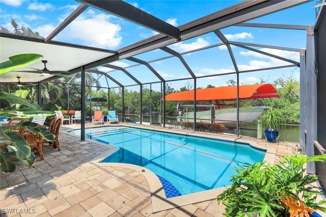 4911 Esplanade St, Bonita Springs, FL 34134 - swimming pool featuring a patio and a lanai