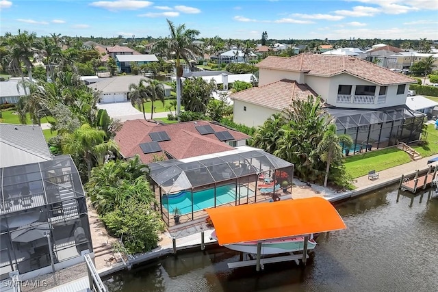 4911 Esplanade St, Bonita Springs, FL 34134 - aerial perspective of suburban area featuring a nearby body of water
