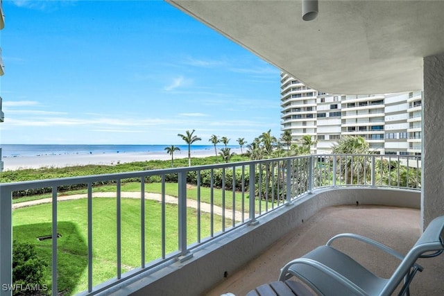 300 S Collier Blvd Unit 303, Marco Island, FL 34145 - balcony with view of water and beach
