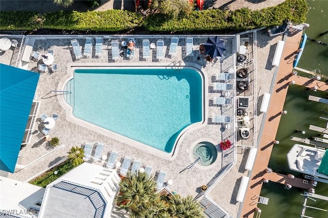 991 N Barfield Dr Unit 101, Marco Island, FL 34145 - drone / aerial view of a pool area