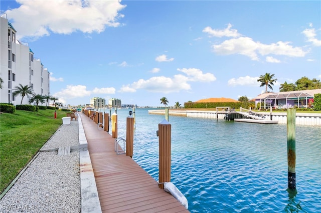 991 N Barfield Dr Unit 101, Marco Island, FL 34145 - dock area featuring a water view