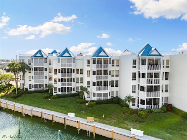 991 N Barfield Dr Unit 101, Marco Island, FL 34145 - view of apartment building / complex featuring a water view