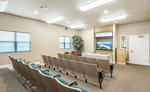 11530 Villa Grand Unit 1101, Fort Myers, FL 33913 - cinema with a textured ceiling, recessed lighting, and carpet floors