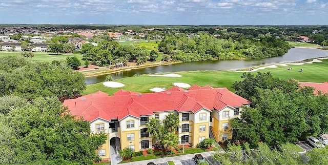 11530 Villa Grand Unit 1101, Fort Myers, FL 33913 - drone / aerial view of a golf club and a nearby body of water