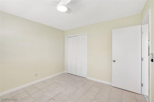 527 Goodland Drive W, Goodland, FL 34140 - unfurnished bedroom with a closet and ceiling fan